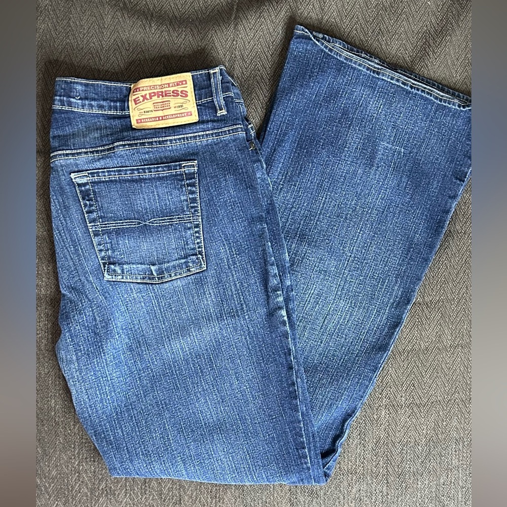 Express Sarula Dark‎ Wash Boot Cut Jeans Size 12R